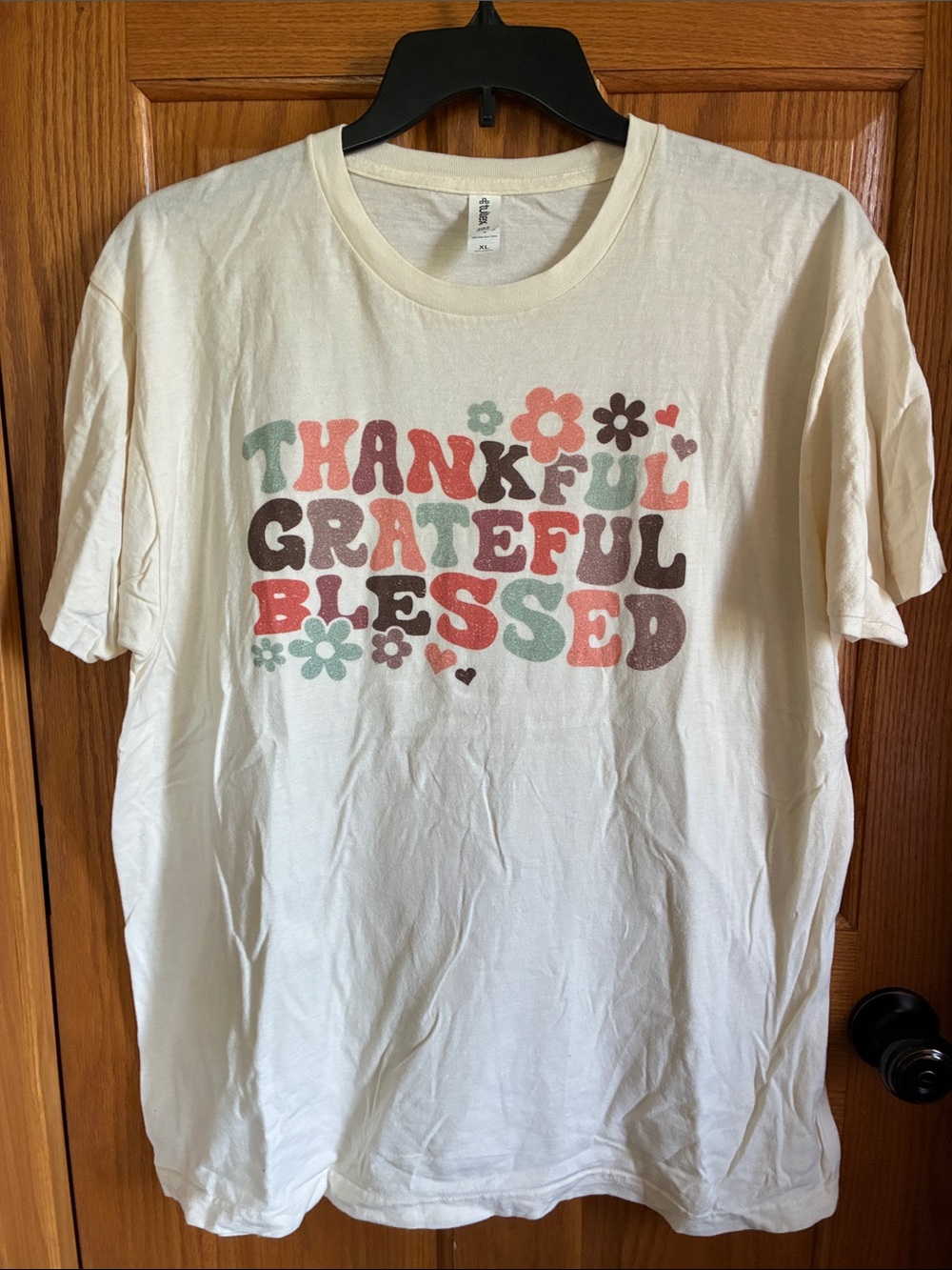 Tultex Cream Short-Sleeve graphic Tee